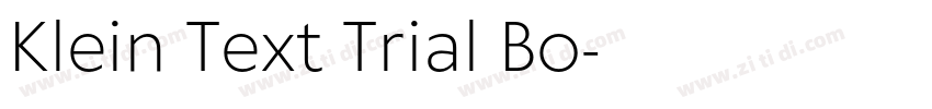 Klein Text Trial Bo字体转换